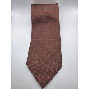 Off Island 100% Silk Palm Tree Pattern Men's Tie Hand Made China